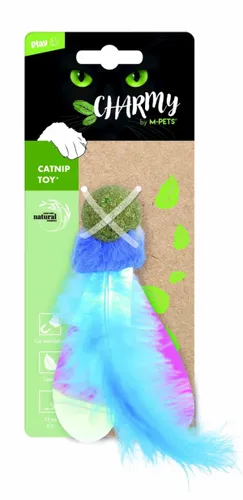 M-Pets Charmy – משחק קטניפ לחתולים כדור נוצות
