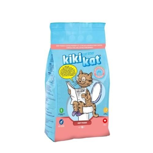  KikiKat Baby Powder 20L – חול מתגבש לחתולים בריח בייבי פאודר