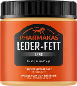 PHARMAKAS LEDER-FETT – גריז לשימור וטיפול במוצרי עור (500 גרם)