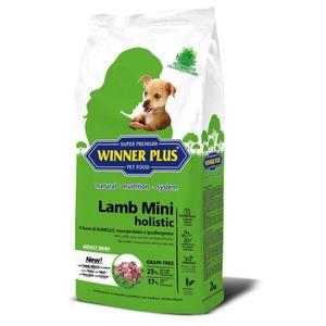  Winner Plus Lamb Mini Holistic 2KG – מזון סופר־פרימיום הוליסטי ללא דגנים לכלבים קטנים ורגישים