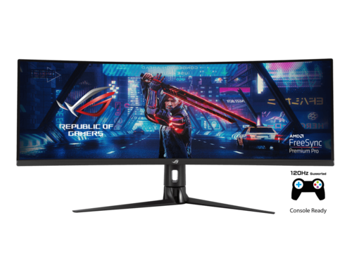 מסך מחשב גיימינג 49 אינץ רחב ROG Strix XG49VQ HDR