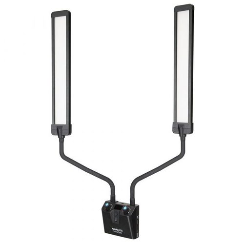תאורת ביוטי כפולה עם זרועות מתכווננות Nanlite Mira 26B