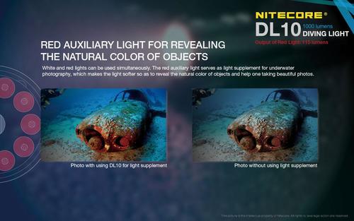 פנס צלילה מקצועי Nitecore DL10