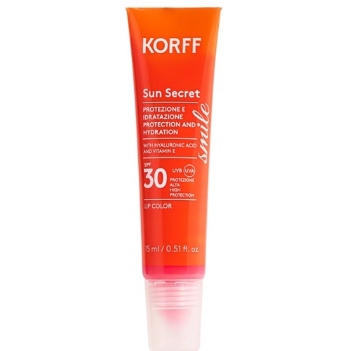 ליפ גלוס עם מסנן קרינה Korff Sun Secret Lip Color SPF30 15ml