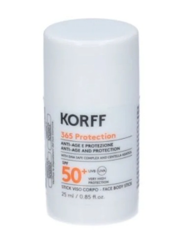 סטיק שקוף עם מסנן קרינה Korff +365 Protection Stick Viso e Corpo SPF50 25ml