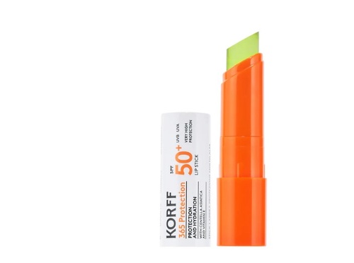 סטיק שקוף עם מסנן קרינה לשפתיים Korff +365 Protection Lip Stick 50spf 5ml