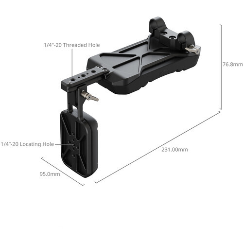 SmallRig 5153 Universal Shoulder Pad with 15mm Dual-Rod Clamp