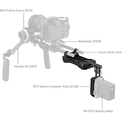  SmallRig 5153 Universal Shoulder Pad with 15mm Dual-Rod Clamp