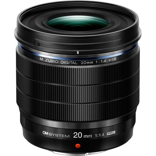 ‏עדשה OM SYSTEM M.Zuiko Digital ED 20mm f/1.4 PRO יד שניה