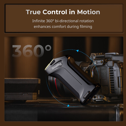 SmallRig 5235 Rotating Side Handle with Trigger REC for Select Canon & BMD Cameras