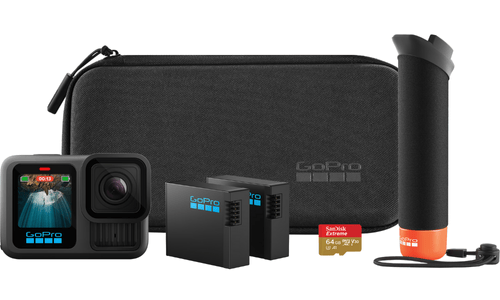 מצלמת אקסטרים עם ערכת אביזרים מורחבת GoPro Hero 13 Black + Accessories Bundle