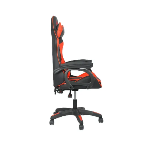 כסא גיימרים ארגונומי איכותי LEVEL UP עם 2 כריות תמיכה, שינוי זוויות של 90-170 מעלות - אדום