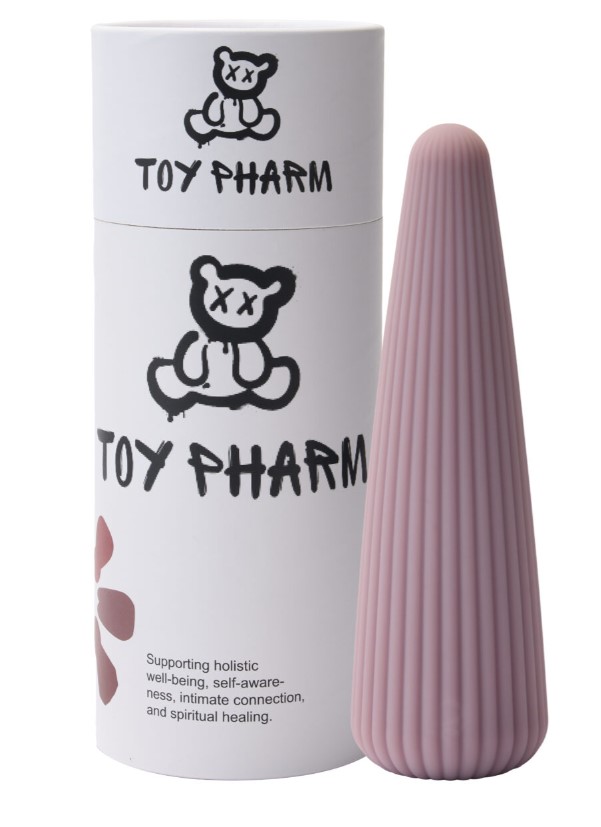 ויברטור קוני עם מגע משי לעונג מדויק ומפנק ToyPharm Sophia Silk Cone