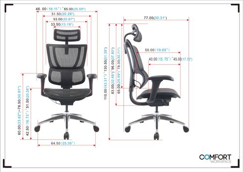 כיסא משרד אורטופדי KEISAR Mirus Project