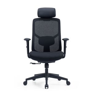 כיסא משרדי אורטופדי KEISAR Black Bold כולל משענת ראש
