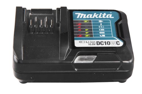 מטען Makita DC10WC לסוללות 10.8V/12V CXT | טעינה מהירה | הכל בו לתעשיה