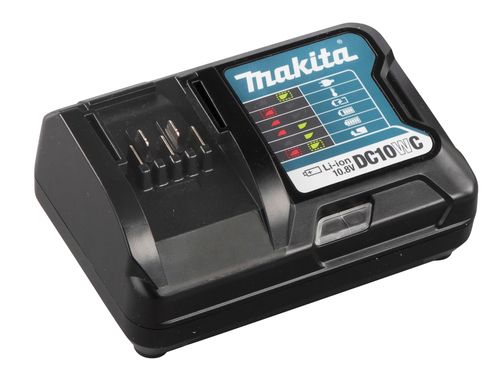 מטען Makita DC10WC לסוללות 10.8V/12V CXT | טעינה מהירה | הכל בו לתעשיה