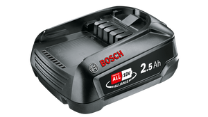 סוללה נטענת 18V קיבולת 2.5 אמפר - BOSCH PBA 18V 2.5Ah W-B POWER FOR ALL