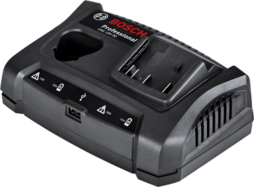 מטען מהיר כפול עם יציאת (USB)- BOSCH GAX 18V-30 Professional 10.8-18V
