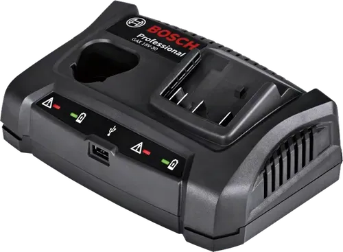 מטען מהיר כפול עם יציאת (USB)- BOSCH GAX 18V-30 Professional 10.8-18V