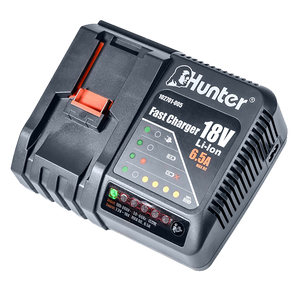 מטען מהיר לסוללות נטען עם חיווי LED ומנגנון Quick Click - HUNTER 102701-005 18V