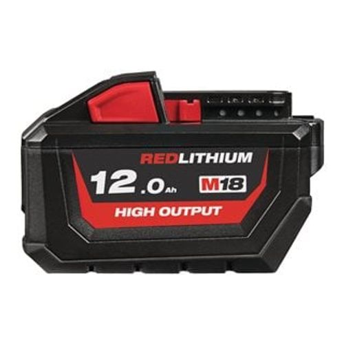 סוללה עוצמתית 12אמפר MILWAUKEE M18 HB12 HIGH OUTPUT -  18V 
