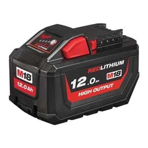 סוללה עוצמתית 12אמפר MILWAUKEE M18 HB12 HIGH OUTPUT -  18V 