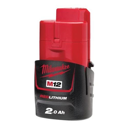 סוללת ליתיום 2 אמפר נטענת - MILWAUKEE M12 B2 12V