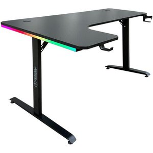 שולחן גיימינג - Dragon TL עם זווית שמאל כולל תאורת RGB