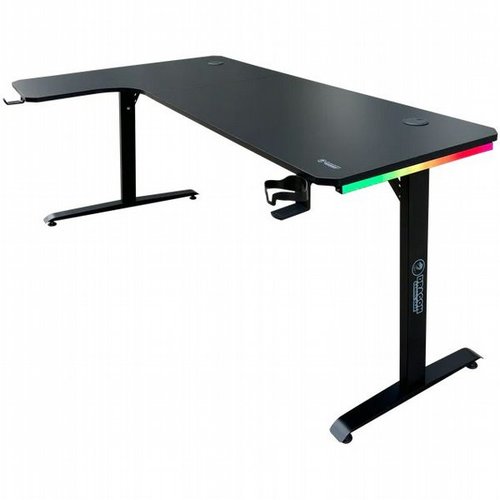 שולחן גיימינג - Dragon TL עם זווית שמאל כולל תאורת RGB