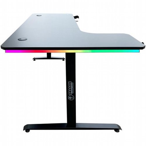 שולחן גיימינג - Dragon TL עם זווית שמאל כולל תאורת RGB