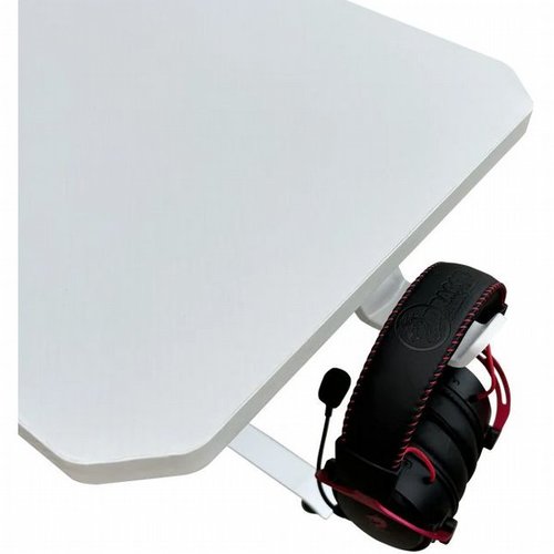 שולחן גיימינג לבן - Dragon TL WHITE עם זווית ימין כולל תאורת RGB