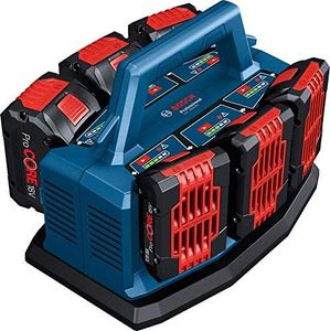 עמדת טעינה מקצועית לשש סוללות עם זרם (8A) - BOSCH Professional GAL 18V6-80
