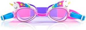 משקפת בריכה מעוצבת לילדים 100% סיליקון עם הגנת UV ומונע אדים - חד קרן כוכבים (גיל 3+)