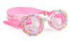 משקפת בריכה מעוצבת לילדים 100% סיליקון עם הגנת UV ומונע אדים - סופגנייה ורודה (גיל 3+)