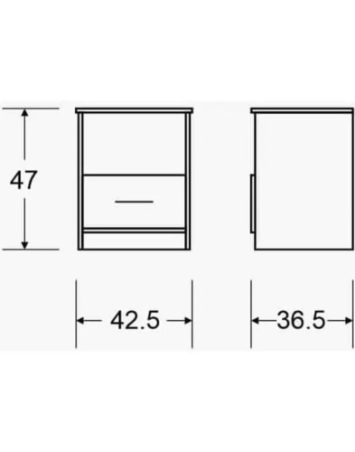 שידת לילה לחדר שינה - דגם 360