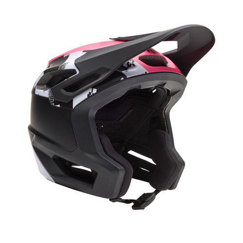 קסדת אופניים פוקס דרופריים שחור / ורוד - FOX DROPFRAME PRO HELMET V25