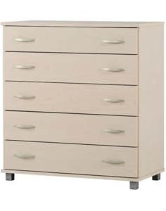 קומודה לחדר שינה - דגם 374 - צבע מייפל מולבן