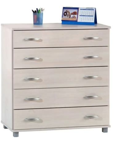 קומודה לחדר שינה - דגם 374 - צבע מייפל מולבן