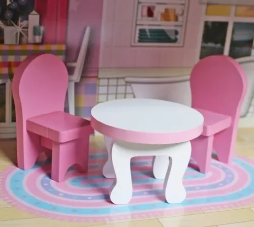 בית בובות 3 קומות לילדים מאובזר לילדים - טלי