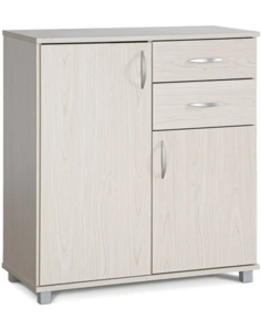 קומודה לחדר שינה - דגם 375 - צבע מייפל מולבן