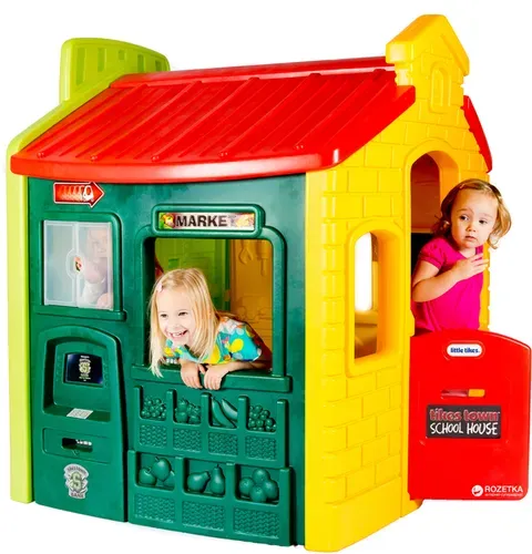 בית משחק לילדים 4 ב 1 עם שלל פעילויות - בית הכפר little tikes
