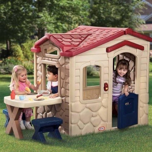 בית משחק לילדים פיקניק במרפסת - צבעי אדמה little tikes