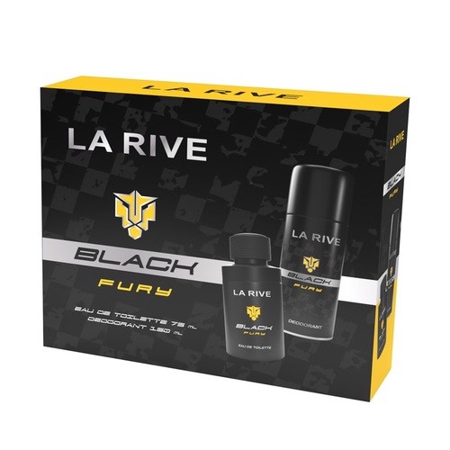 La Rive Set Black Fury EDP 75ML + Deodorant 150ML
