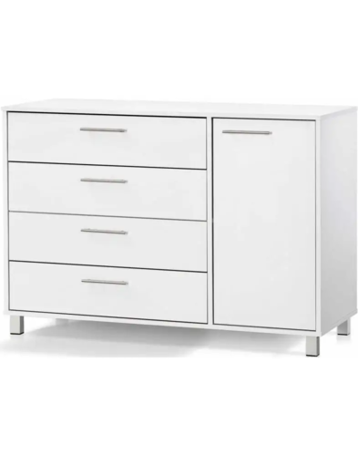 שידה 4 מגירות ודלת אחת - דגם 382