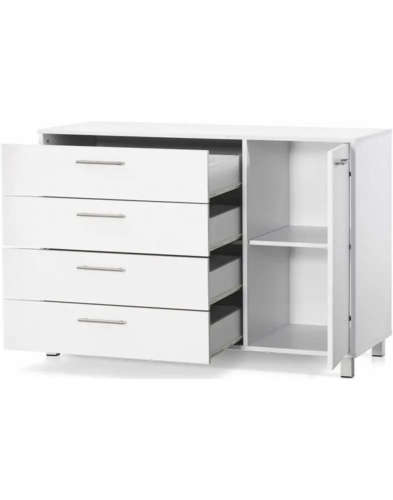 שידה 4 מגירות ודלת אחת - דגם 382