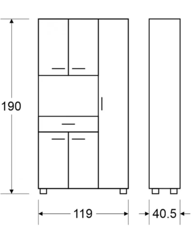 ארון למיקרוגל - דגם 408