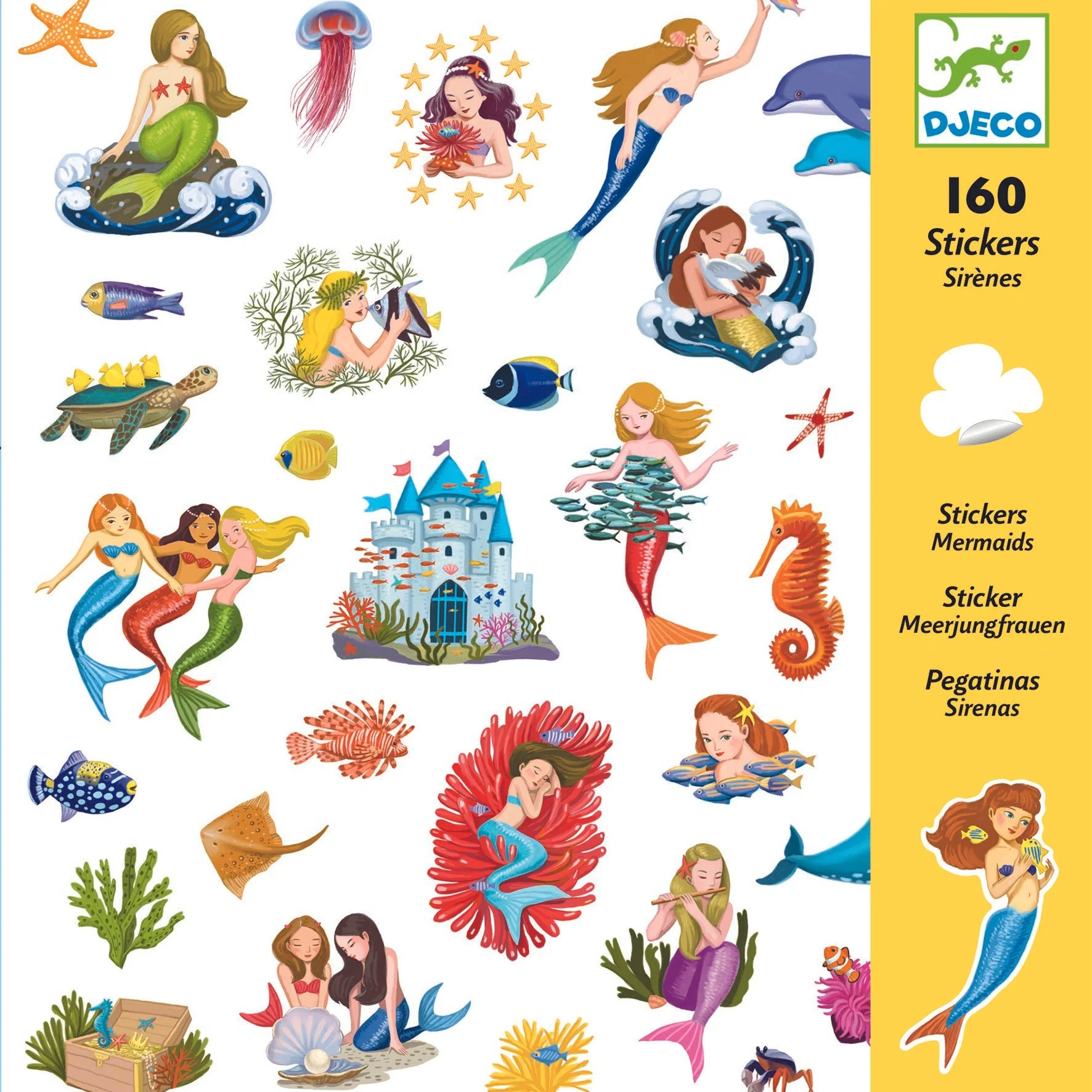 יצירה 160 מדבקות בת ים
