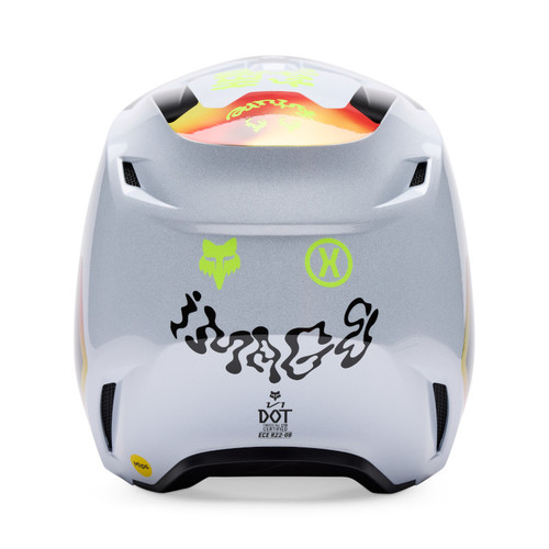 קסדת פוקס לבן - FOX V1 HELLO FUTURE V25