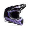קסדת פוקס קרבון שחור / סגול - FOX V3 RS GRID V25